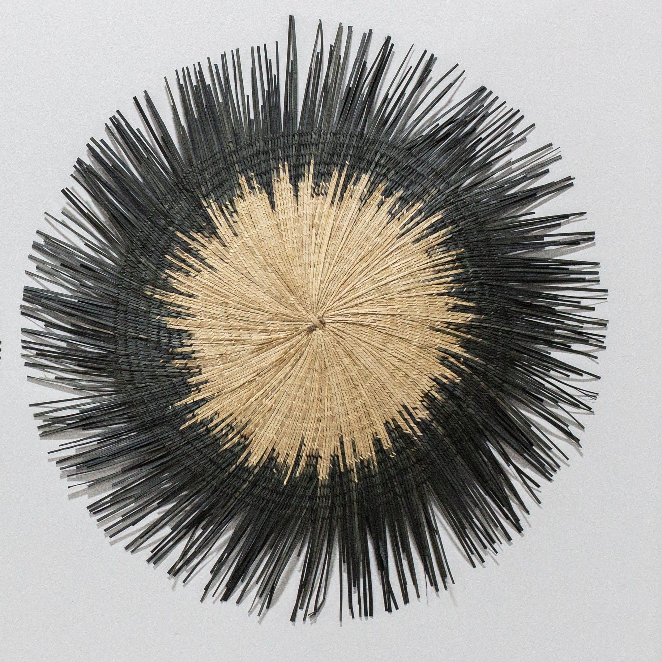 Usiku Black and Natural Woven Wall Art