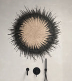 Usiku Black and Natural Woven Wall Art