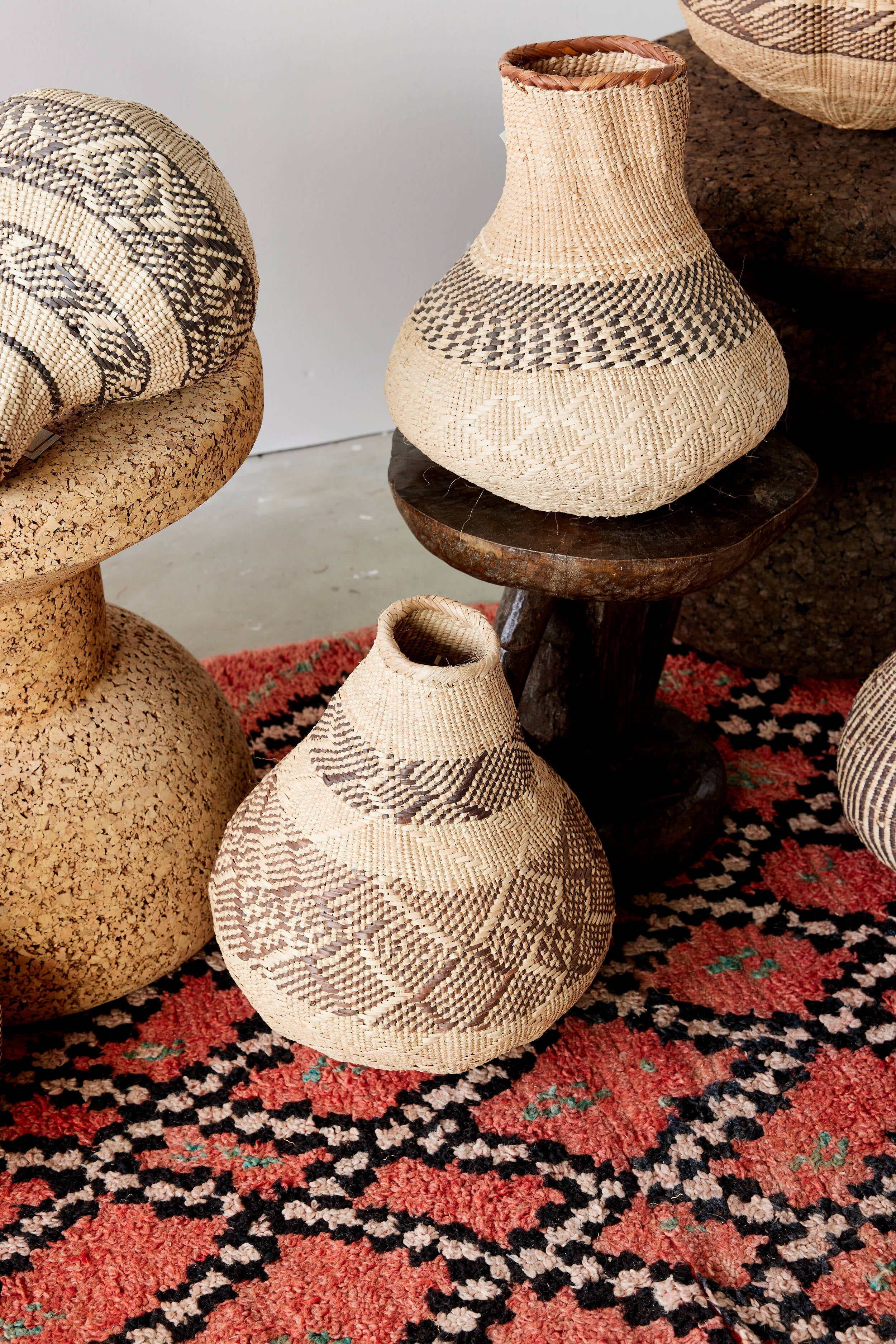 Patterned Binga Nongo Gourd Woven Basket