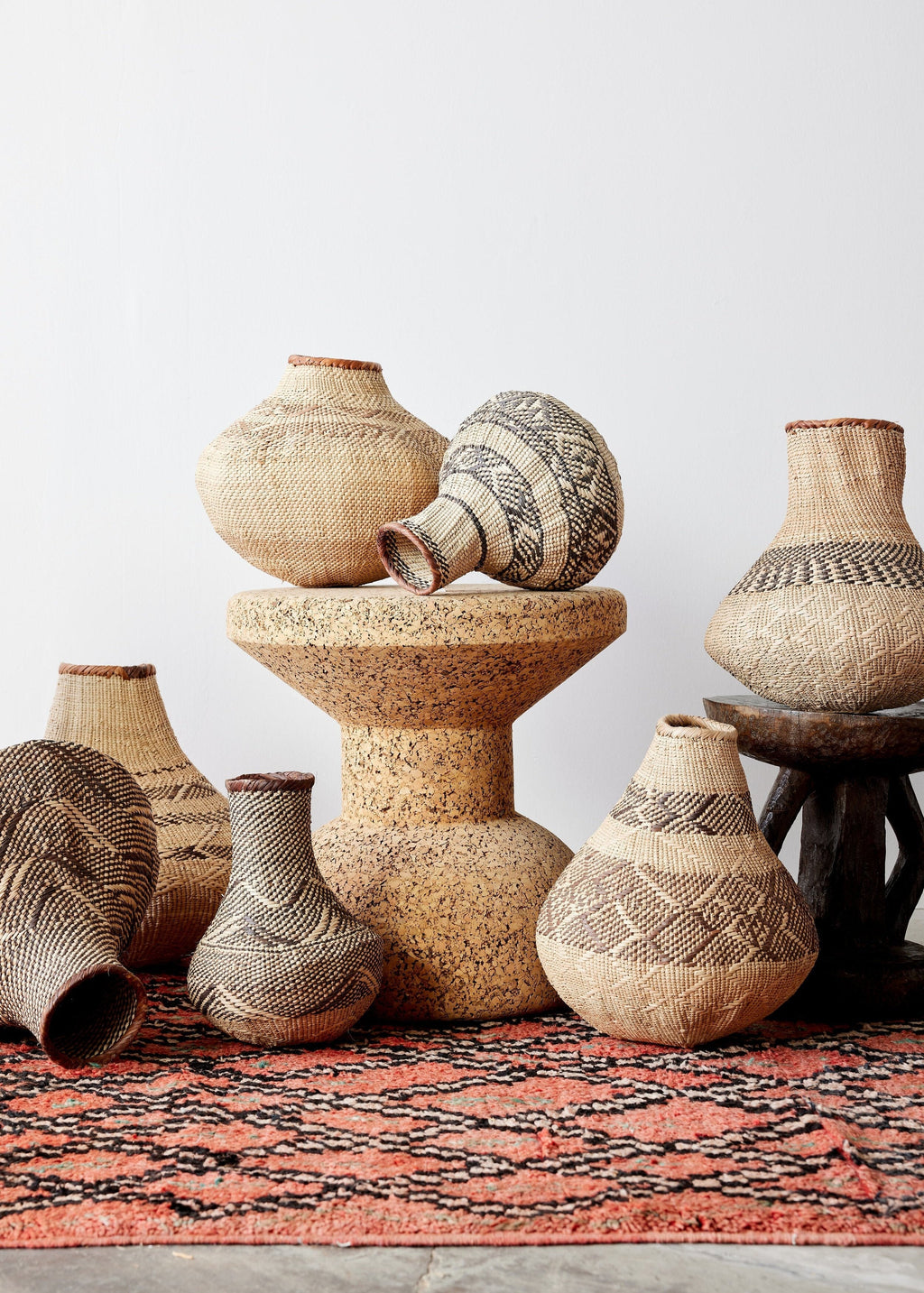 Patterned Binga Nongo Gourd Woven Basket