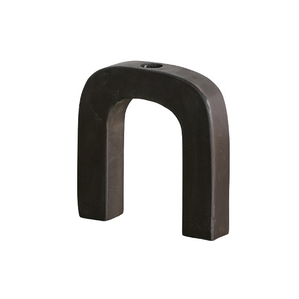 Arch Wooden Taper Candlestick Holder