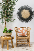 Usiku Black and Natural Woven Wall Art