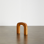 Arch Wooden Taper Candlestick Holder