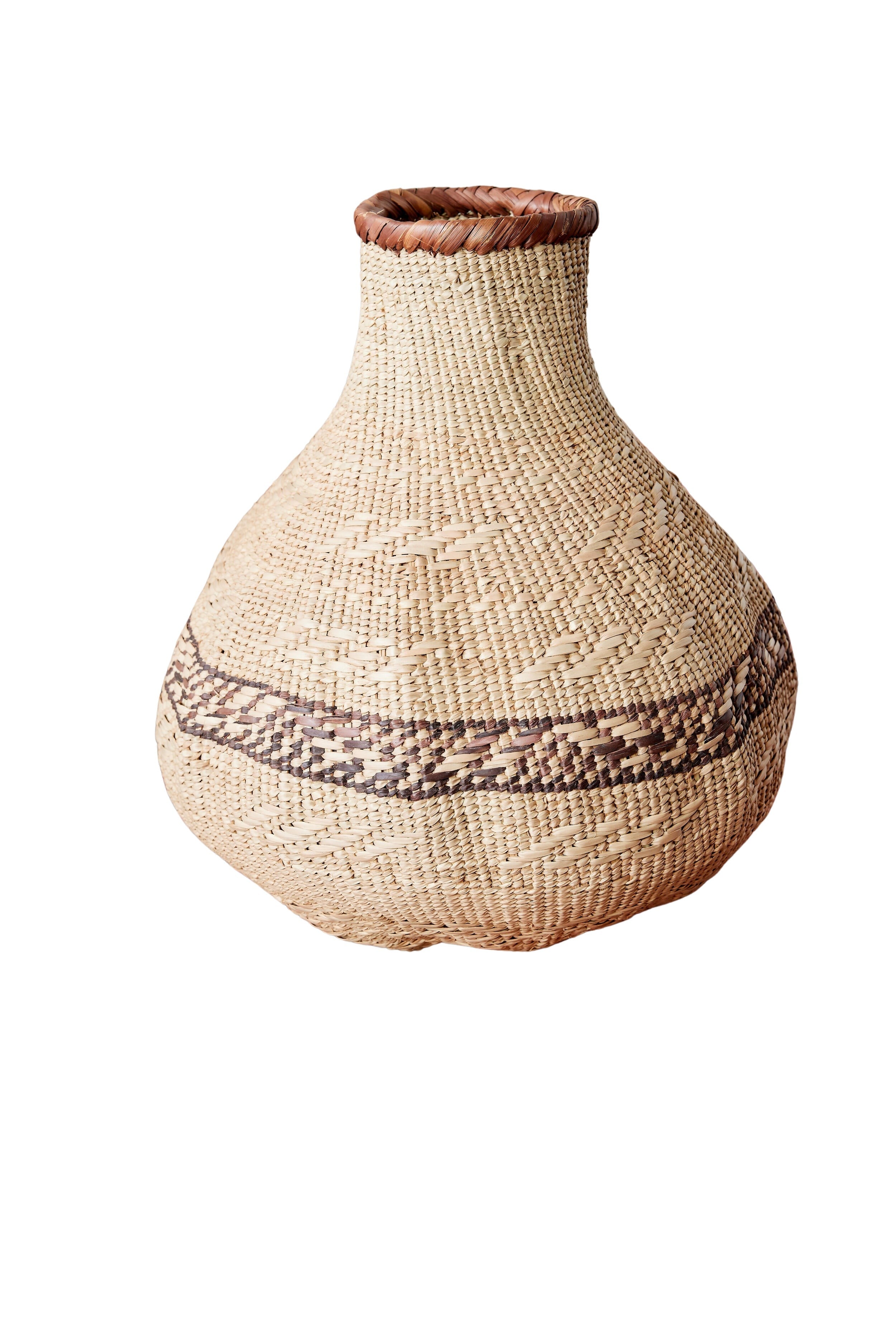 Patterned Binga Nongo Gourd Woven Basket