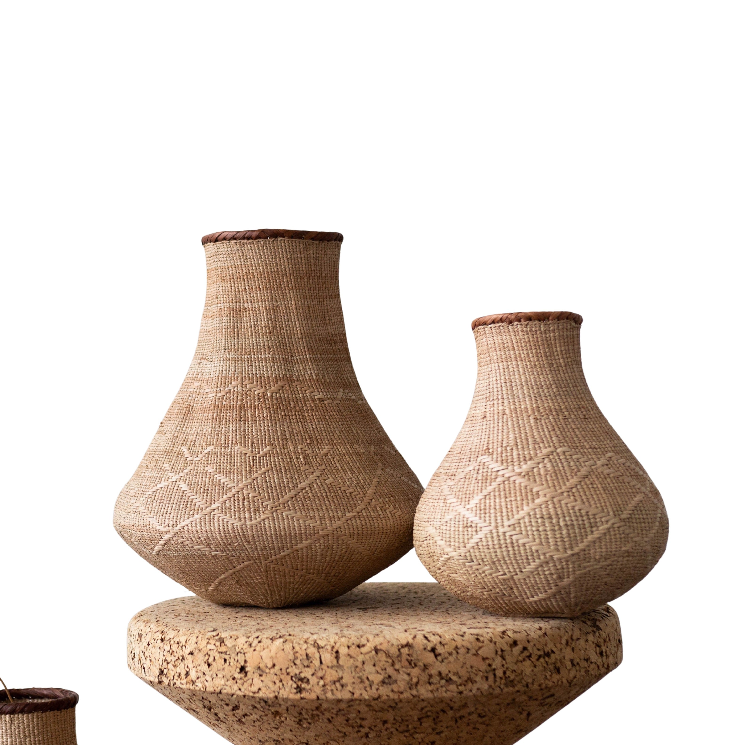 Binga Nongo Natural Woven Gourd Basket