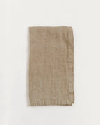 Stone Washed Linen Hemmed Dinner Napkins
