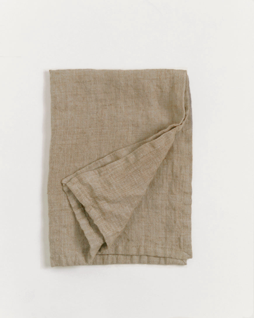 Stone Washed Linen Tea Towel