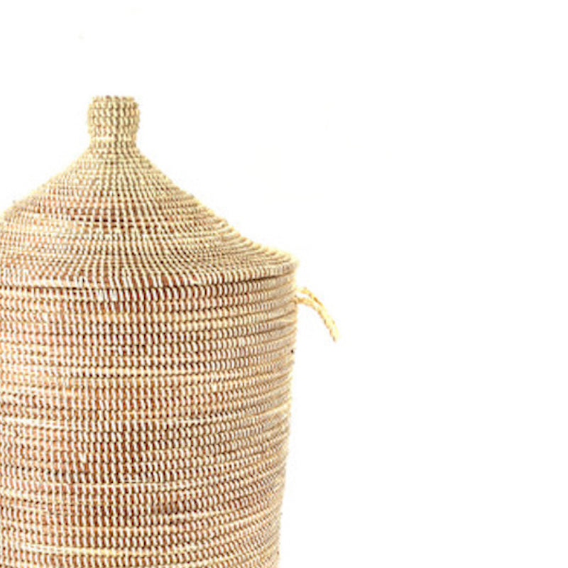 Dou Lid Storage Basket Monochrome Natural - Large