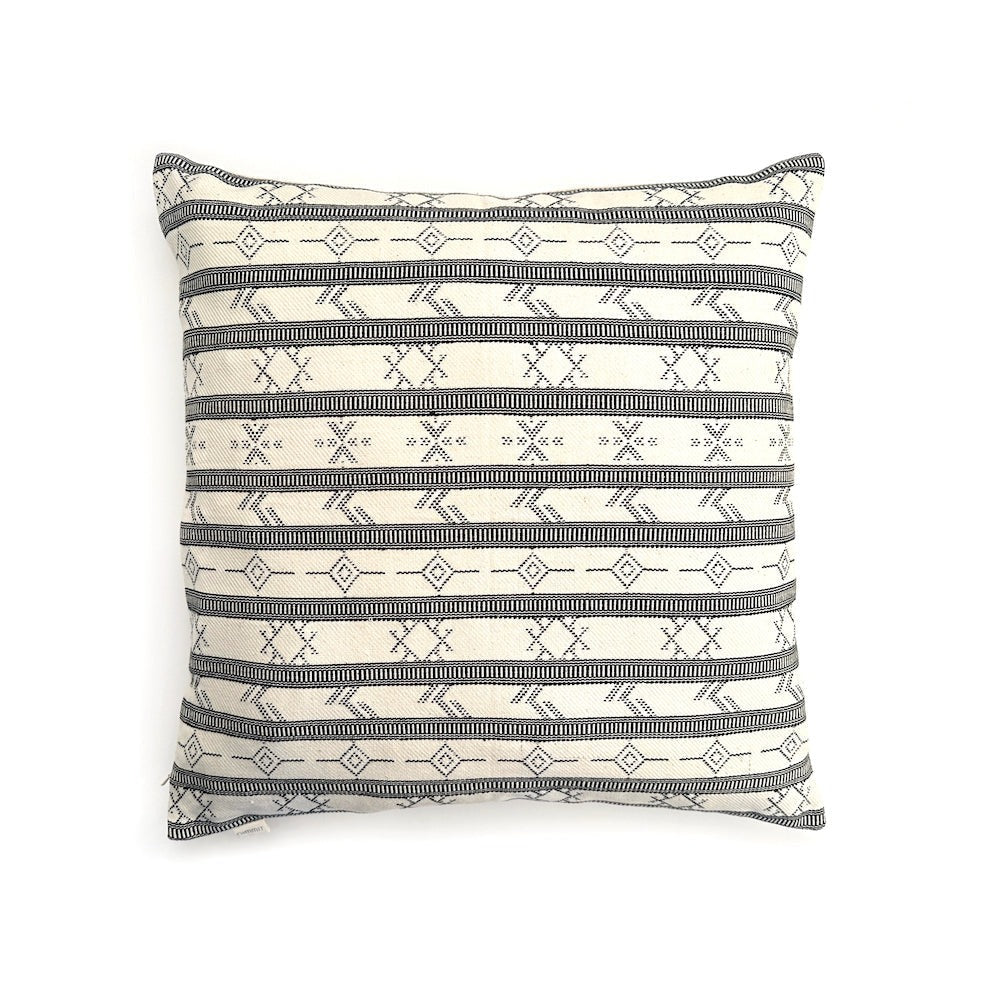 Black & White Aztec Print Pillow Cover - 20x20"