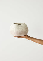 Soft Stone Ombre Decorative Wool Ukhamba Basket