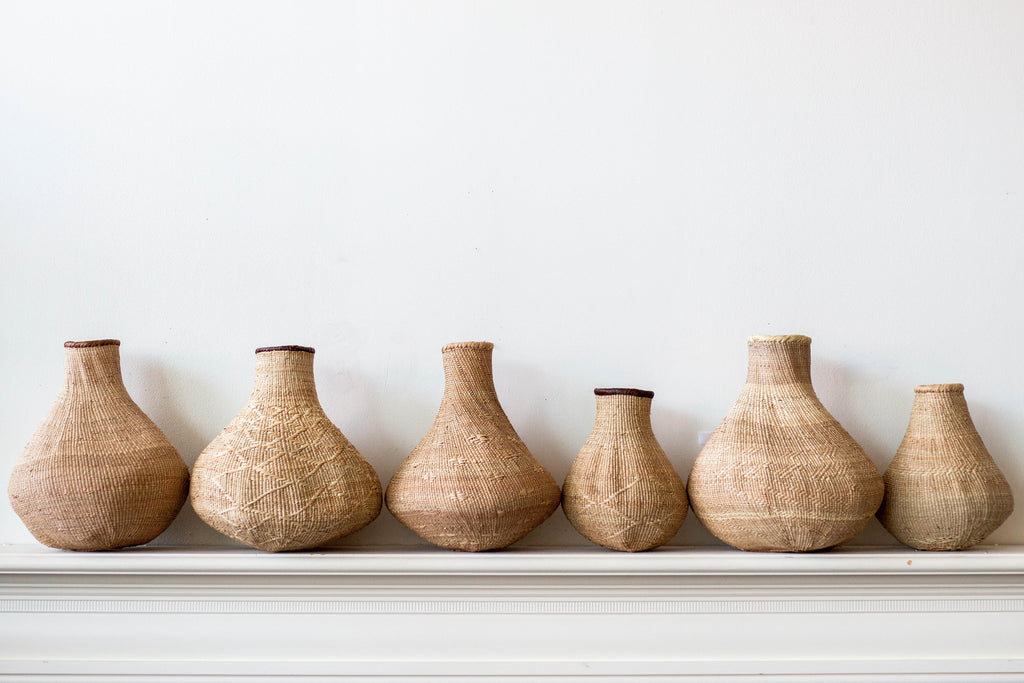 Binga Nongo Natural Woven Gourd Basket