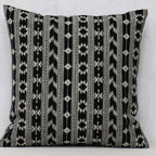 Black & White Aztec Print Pillow Cover - 20x20"