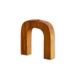 Arch Wooden Taper Candlestick Holder