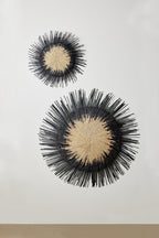 Usiku Black and Natural Woven Wall Art