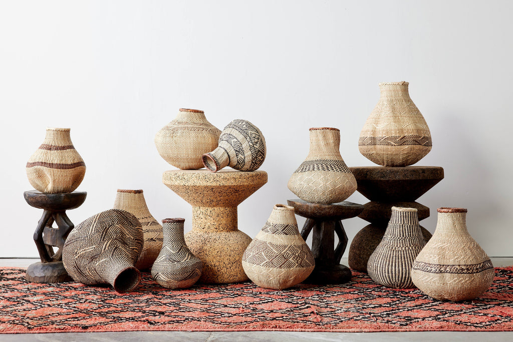 Patterned Binga Nongo Gourd Woven Basket