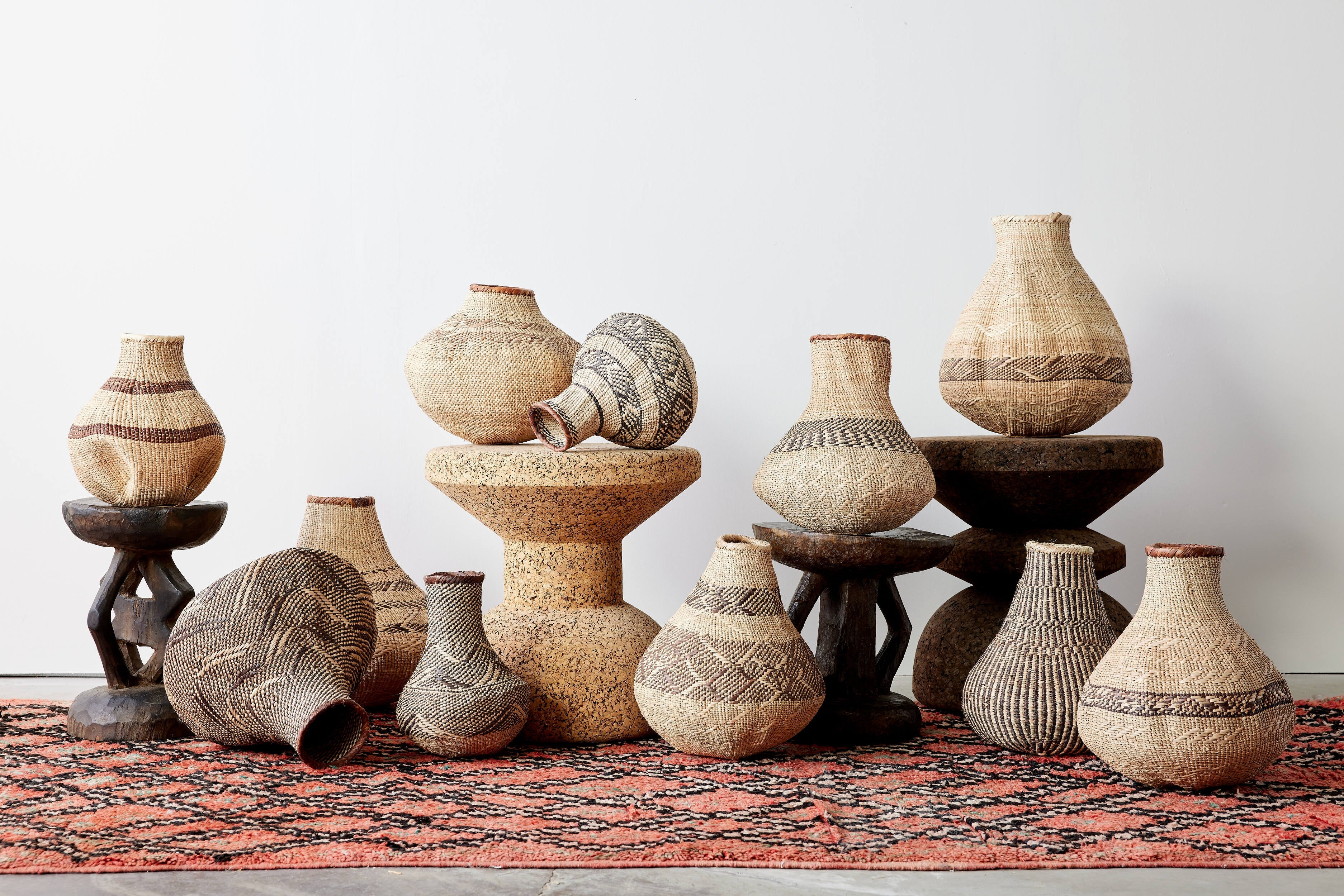 Patterned Binga Nongo Gourd Woven Basket