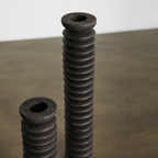 Spiral Pine Modern Wood Candle Candlestick Holder