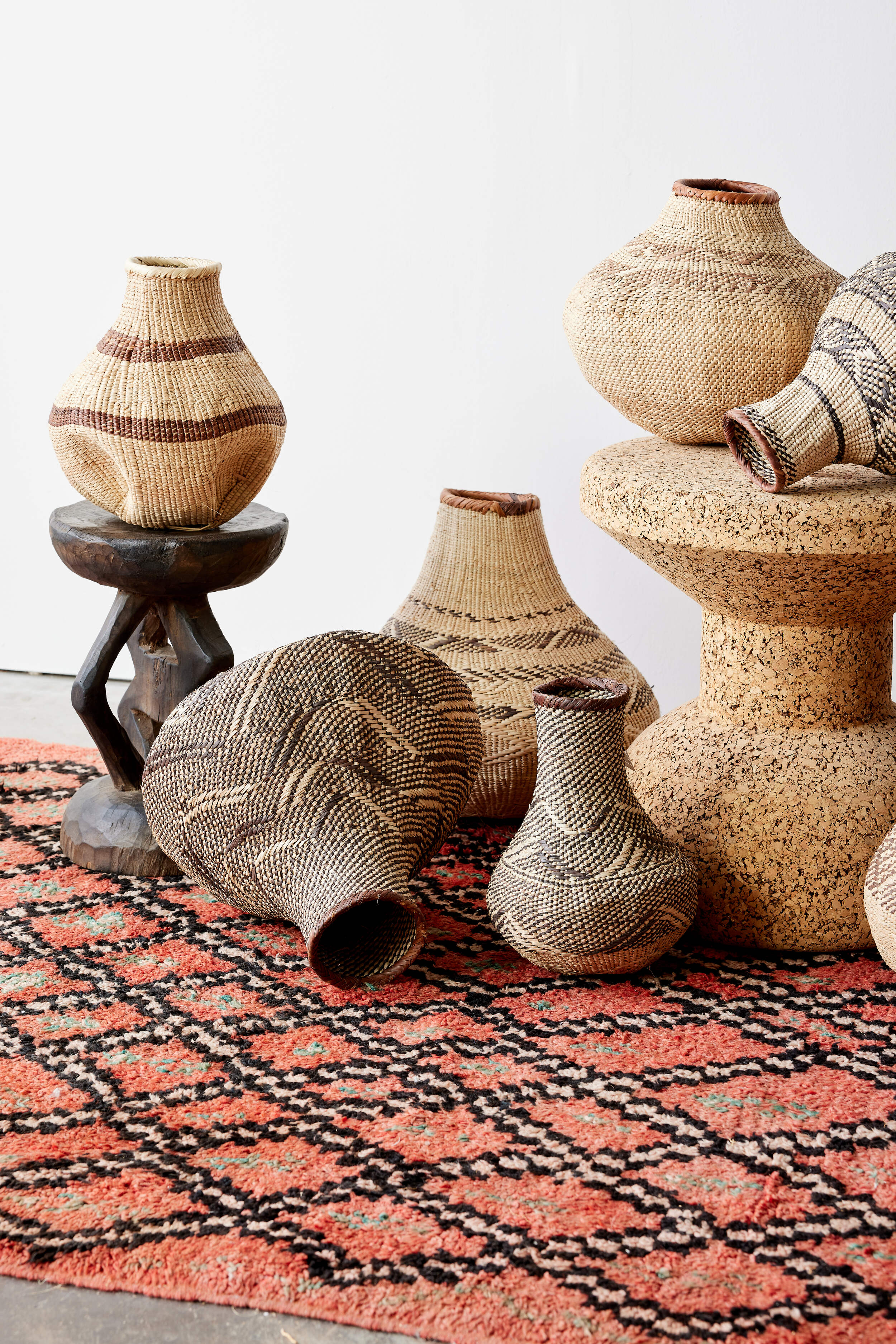 Patterned Binga Nongo Gourd Woven Basket
