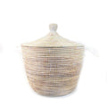 Dou Lid Storage Basket Monochrome White - Low Storage