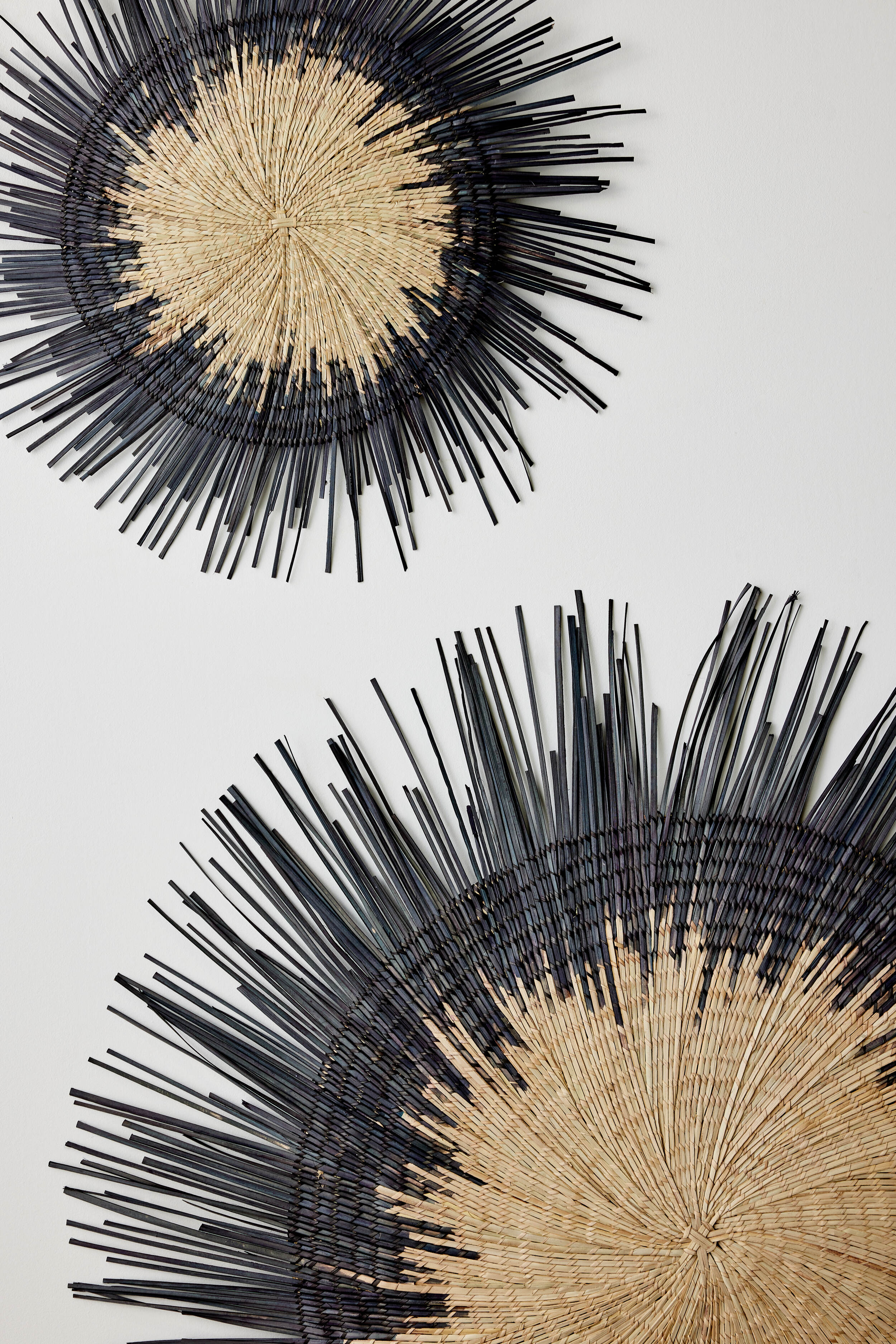 Usiku Black and Natural Woven Wall Art