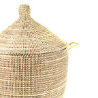 Dou Lid Storage Basket Monochrome Natural Low Storage