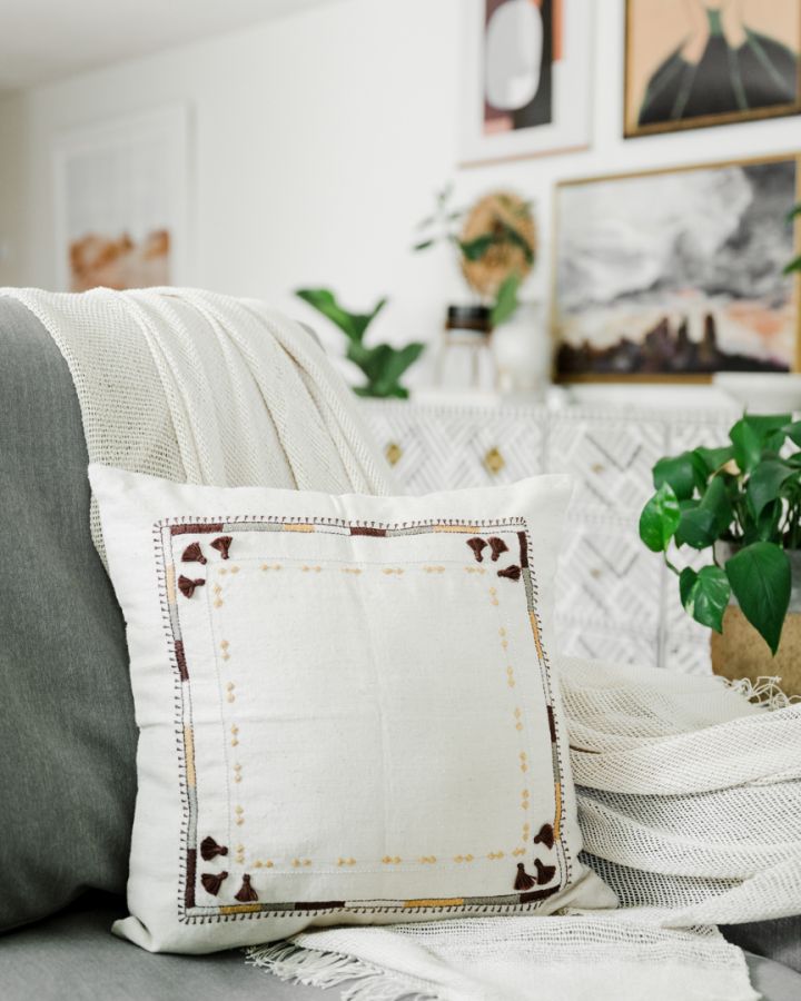 Lambadi Throw Pillow -  16x16”