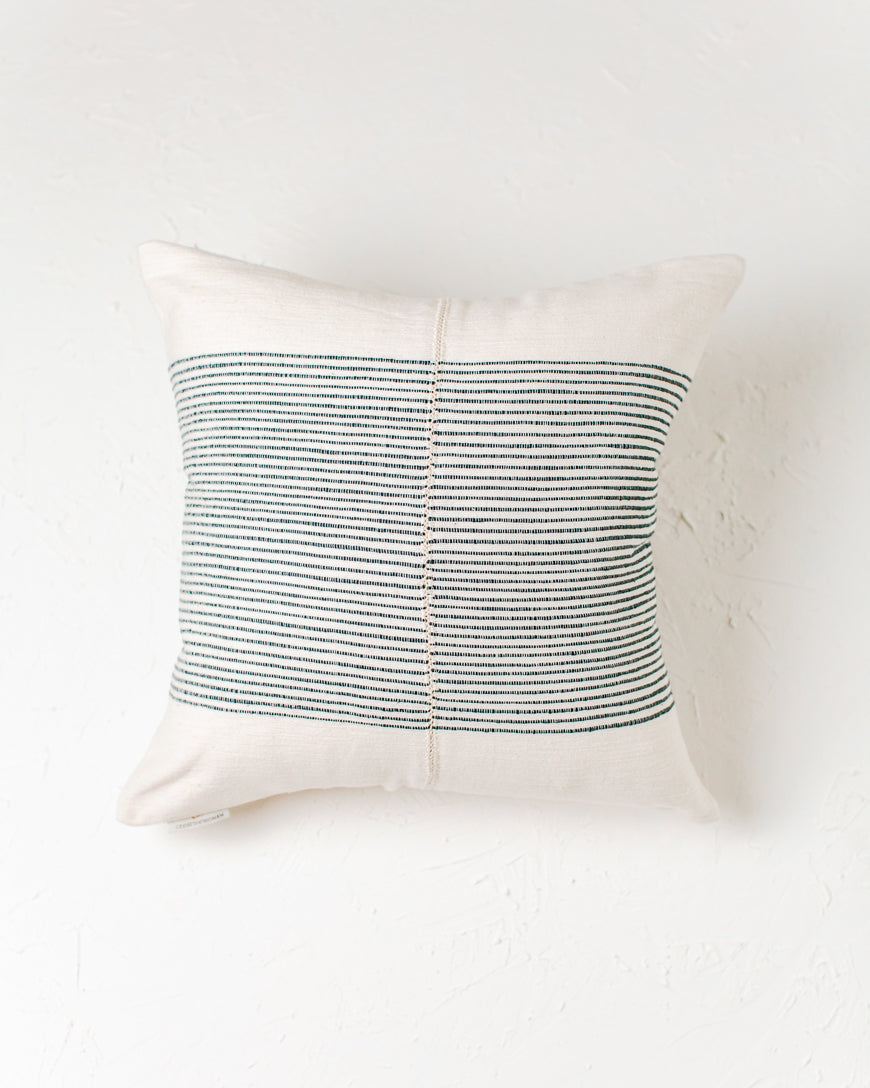 Riviera Hand-Stitch Throw Pillow - 18x18"