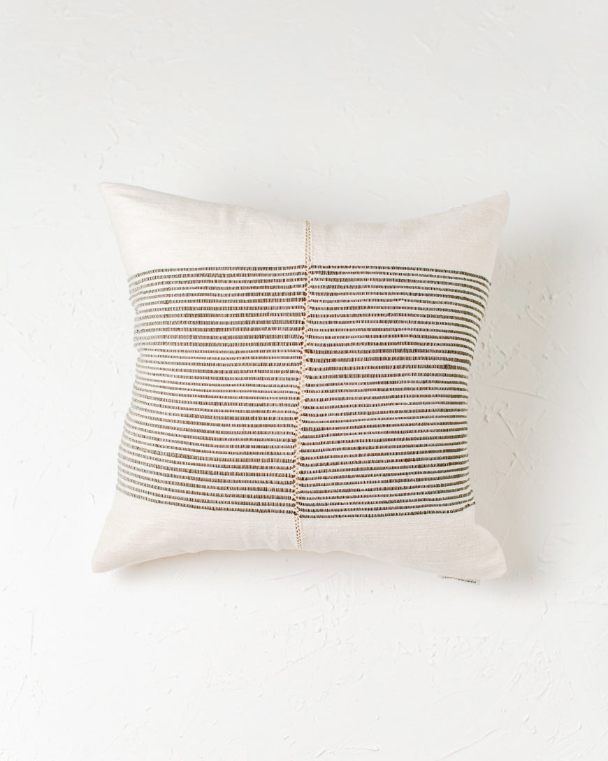 Riviera Hand-Stitch Throw Pillow - 18x18"